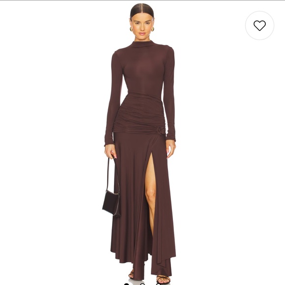NWT Maygel Coronel Mageia Dress in Brown - Picture 1 of 2